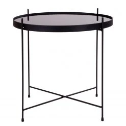 Red Living Beistelltisch Vehas - Glas / Metall - Schwarz -Wohnzimmermöbel boutique en ligne 1000299452 211012 134746000129 DETAILS P000000001000299452