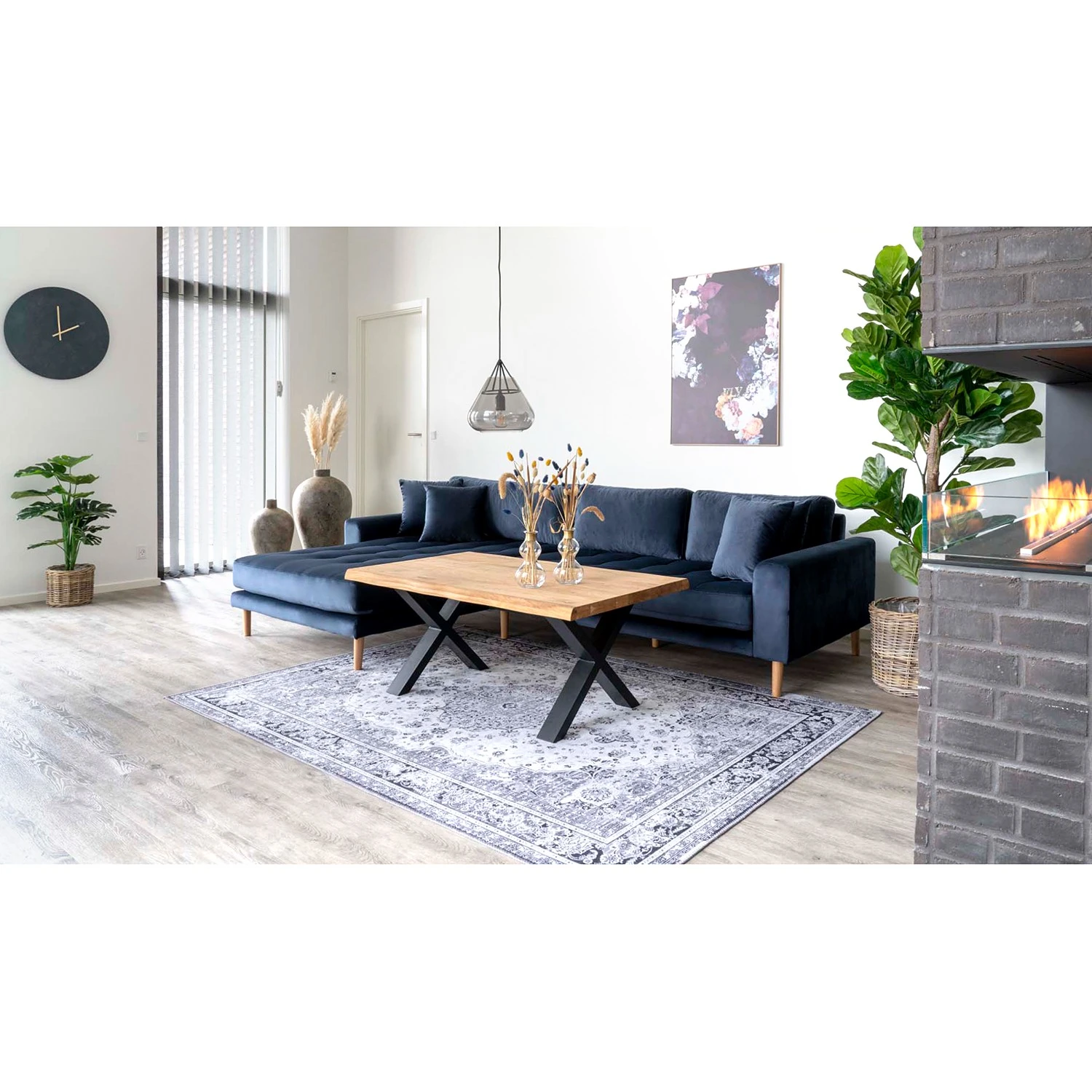 Red Living Couchtisch Togo - Eiche massiv / Metall - Eiche 3 Red Living Couchtisch Togo - Eiche massiv / Metall - Eiche – Bild 3