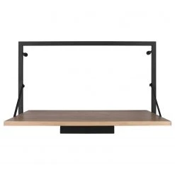 Red Living Wandregal Legno I - Inkl. Beleuchtung - Eukalytpus massiv / Metall - Eukalyptus / Schwarz - Breite: 50 cm -Wohnzimmermöbel boutique en ligne 1000300273 211014 13263200179 DETAILS P000000001000300273