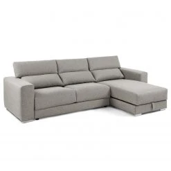 Loftscape Ecksofa Karrum - Chenille - Chenille Chaja: Hellgrau - Ottomane davorstehend rechts -Wohnzimmermöbel boutique en ligne 1000300363 211229 15021400164 DETAILS P000000001000300363