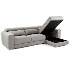 Loftscape Ecksofa Karrum - Chenille - Chenille Chaja: Hellgrau - Ottomane davorstehend rechts -Wohnzimmermöbel boutique en ligne 1000300363 211229 15021400175 DETAILS P000000001000300363