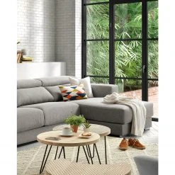 Loftscape Ecksofa Karrum - Chenille - Chenille Chaja: Hellgrau - Ottomane davorstehend rechts -Wohnzimmermöbel boutique en ligne 1000300363 211229 15021400188 DETAILS P000000001000300363