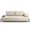 Loftscape Sofa Matt (3-Sitzer) - Flachgewebe Badra: Beige - Tablett
