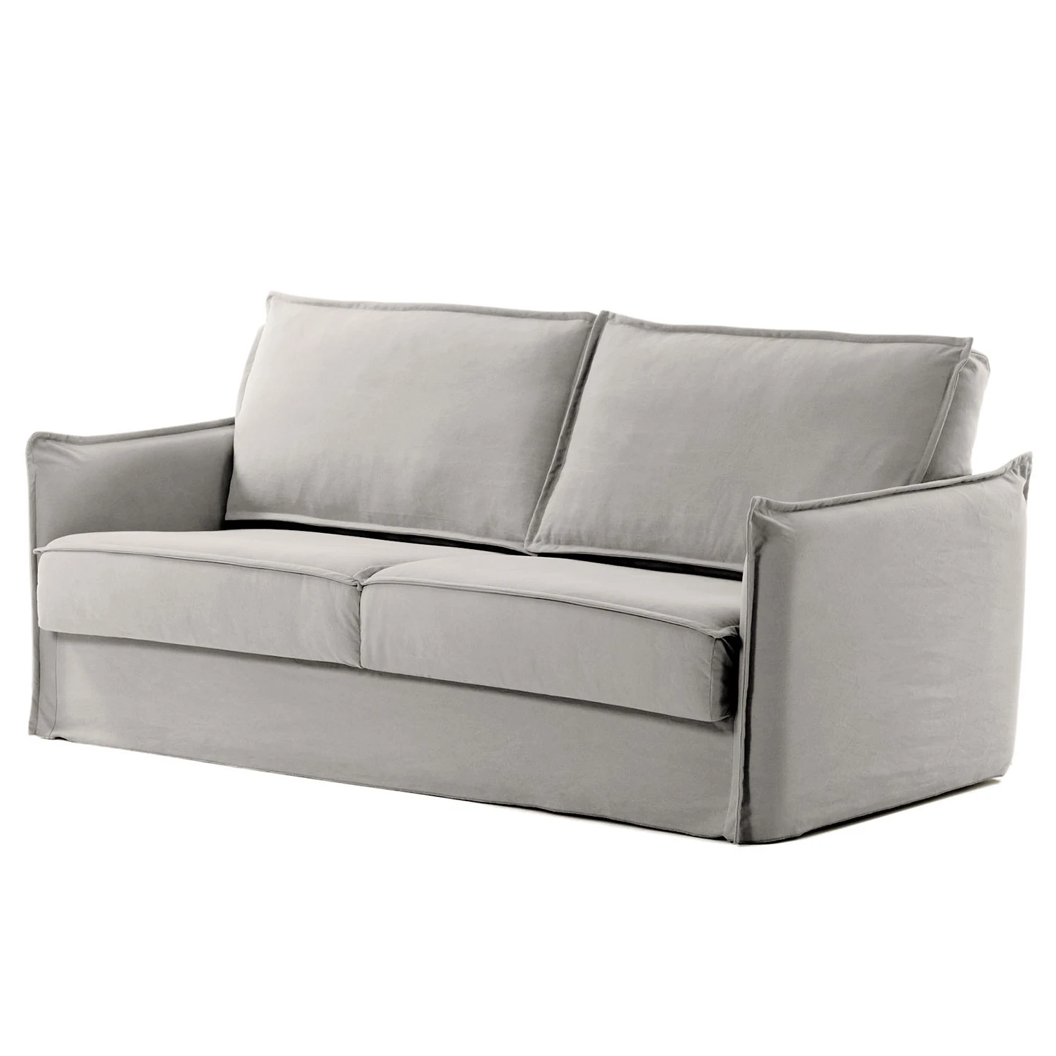 Loftscape Schlafsofa Gunn - Leinen - Leinen Blina: Hellgrau - Breite: 202 cm 1 Loftscape Schlafsofa Gunn - Leinen - Leinen Blina: Hellgrau - Breite: 202 cm