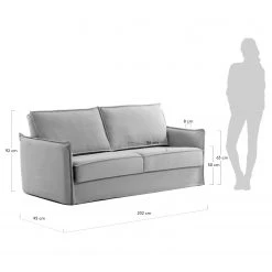 Loftscape Schlafsofa Gunn - Leinen - Leinen Blina: Hellgrau - Breite: 202 cm 28 Loftscape Schlafsofa Gunn - Leinen - Leinen Blina: Hellgrau - Breite: 202 cm -Wohnzimmermöbel boutique en ligne 1000300388 211229 15023300965 SKETCH DETAILS P000000001000300388 sketch