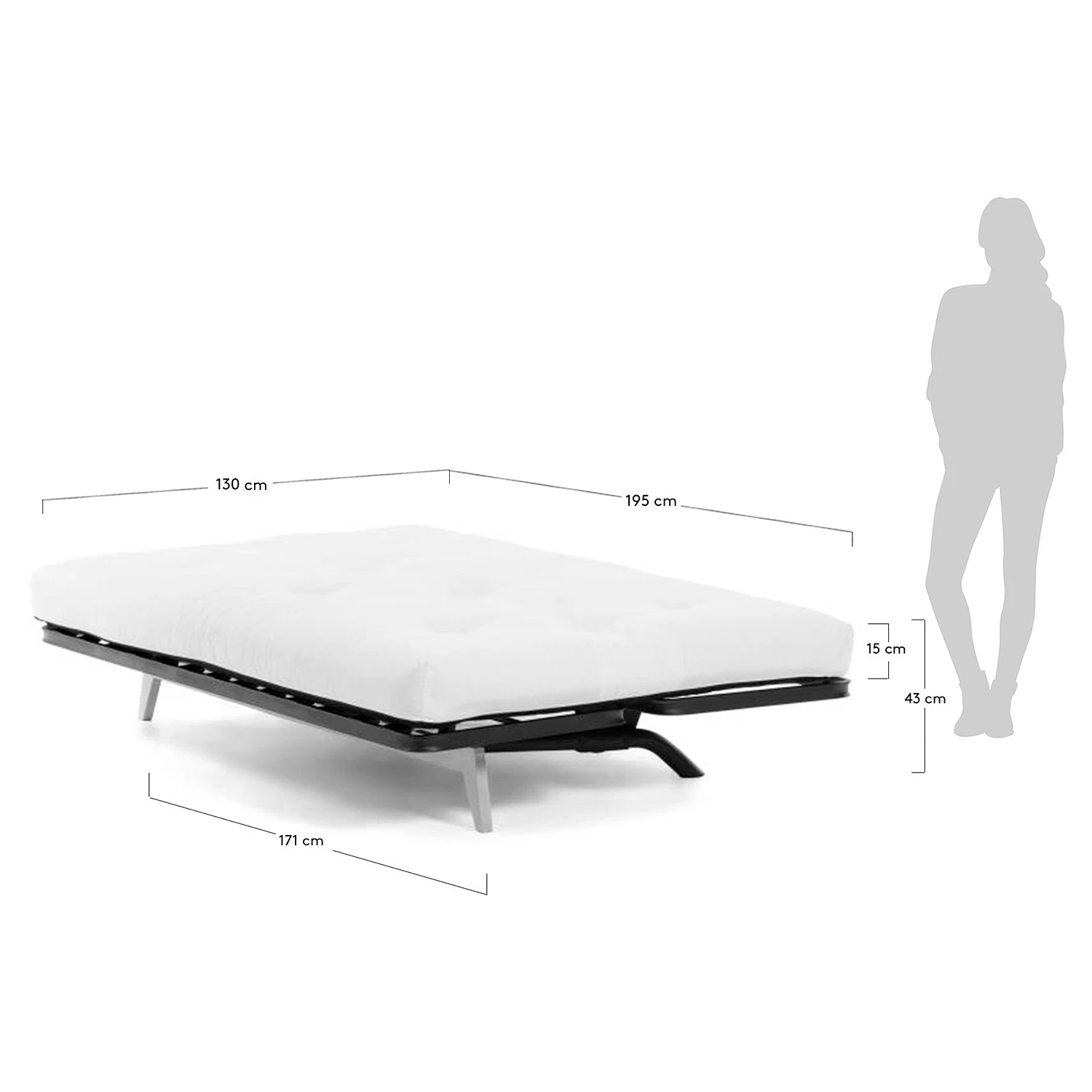 Loftscape Schlafsofa Molt - Leinen - Leinen Blina: Hellgrau 16 Loftscape Schlafsofa Molt - Leinen - Leinen Blina: Hellgrau – Bild 16