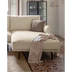 Loftscape Ecksofa Norfolk - Chenille Gratia: Beige - Longchair davorstehend rechts -Wohnzimmermöbel boutique en ligne 1000300418 211229 15031000851 MOOD DETAILS P000000001000300418 mood