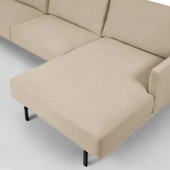 Loftscape Ecksofa Norfolk - Chenille Gratia: Beige - Longchair davorstehend rechts -Wohnzimmermöbel boutique en ligne 1000300418 211229 15031000880 DETAILS P000000001000300418