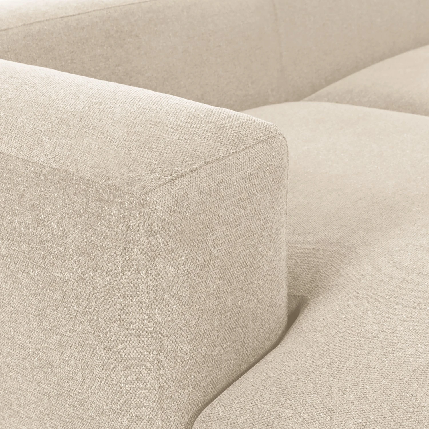 Loftscape Ecksofa Mandal IV - Chenille Gratia: Beige - Longchair davorstehend links 7 Loftscape Ecksofa Mandal IV - Chenille Gratia: Beige - Longchair davorstehend links – Bild 7