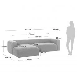 Loftscape Ecksofa Mandal IV - Chenille Gratia: Beige - Longchair davorstehend links 21 Loftscape Ecksofa Mandal IV - Chenille Gratia: Beige - Longchair davorstehend links -Wohnzimmermöbel boutique en ligne 1000300443 211229 15032801544 SKETCH DETAILS P000000001000300443 sketch