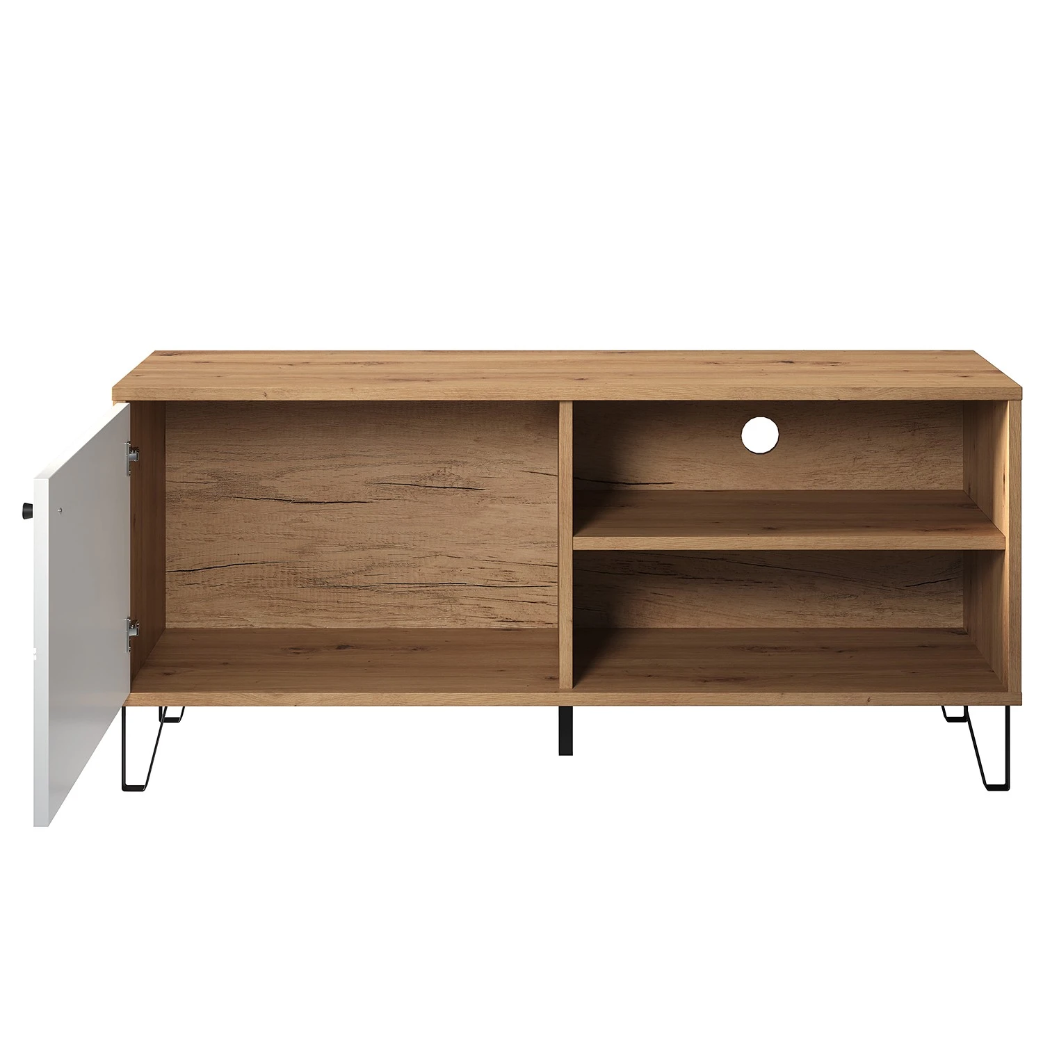 Trendteam TV-Lowboard Touch I - Eiche Artisan Dekor / Weiß 4 Trendteam TV-Lowboard Touch I - Eiche Artisan Dekor / Weiß – Bild 4