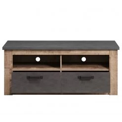 Trendteam Wohnwand Georgia (4-teilig) - Dunkelgrau / Eiche Rustikal Dekor -Wohnzimmermöbel boutique en ligne 1000300851 211015 125439000129 DETAILS P000000001000300851