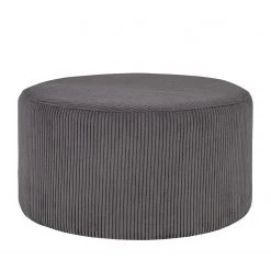 Loftscape Polsterhocker Goes - Samt - Dunkelgrau