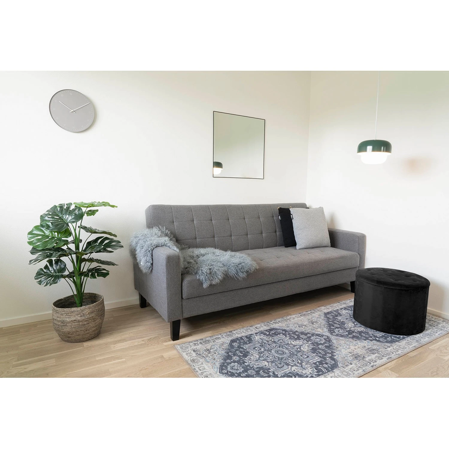 Loftscape Polsterhocker Latori - Samt - Schwarz 4 Loftscape Polsterhocker Latori - Samt - Schwarz – Bild 4