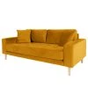 Loftscape Sofa Cordova (2,5-Sitzer) - Samt - Senfgelb