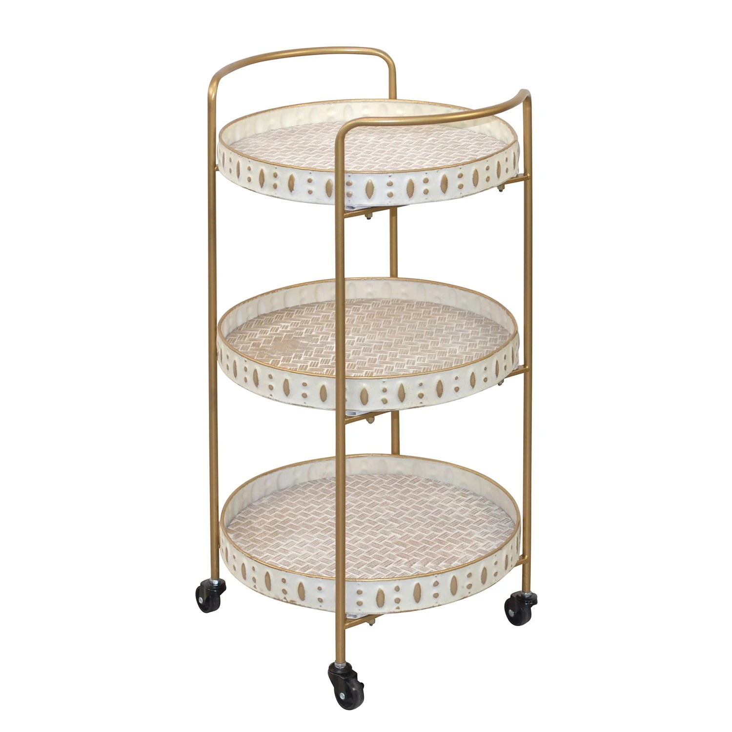 Red Living Servierwagen Frelada - Metall - Cremeweiß / Gold 1 Red Living Servierwagen Frelada - Metall - Cremeweiß / Gold