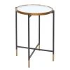 Loftscape Beistelltisch Monaco - Glas / Metall - Schwarz / Gold