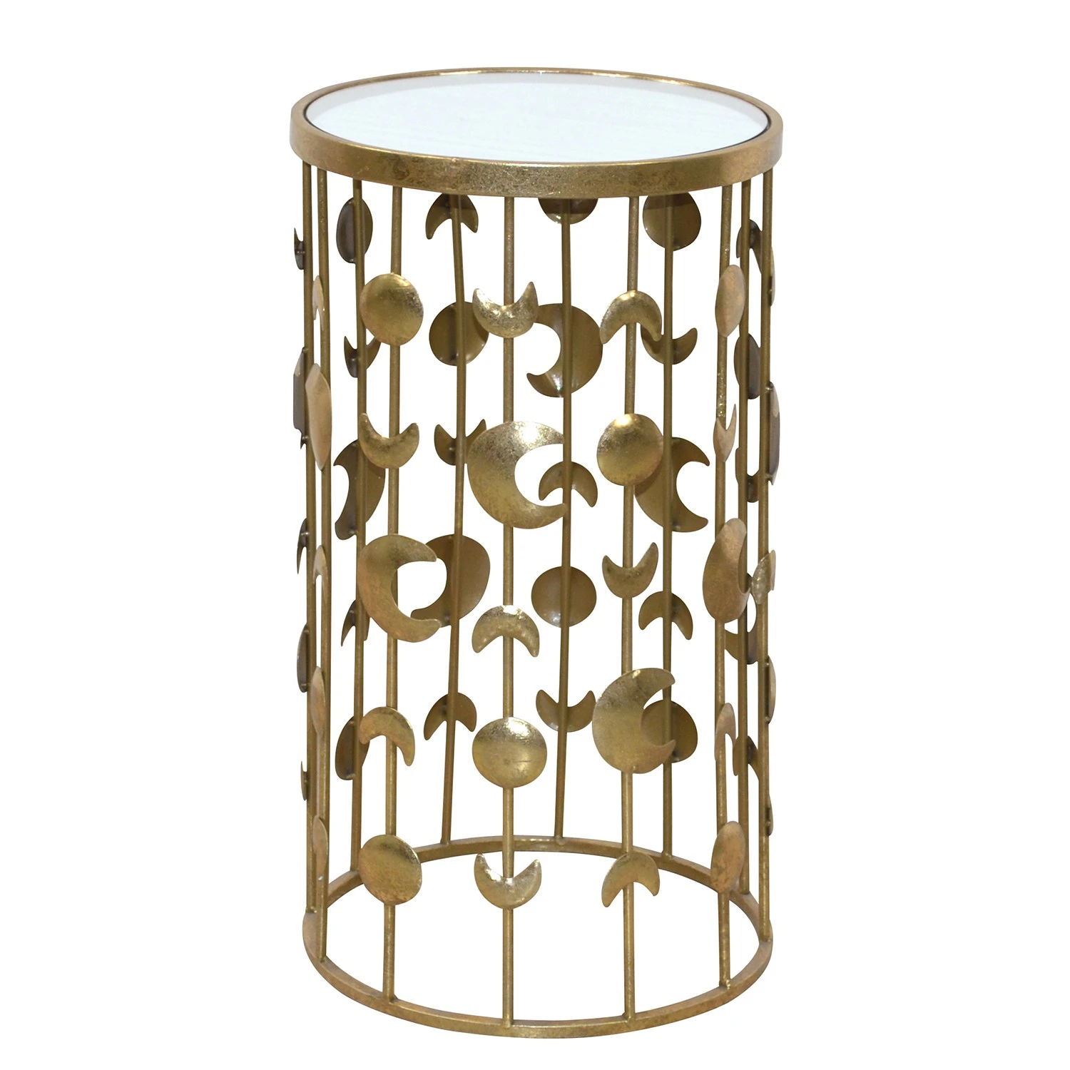 Loftscape Beistelltisch Moana - Glas / Metall - Gold 2 Loftscape Beistelltisch Moana - Glas / Metall - Gold – Bild 2