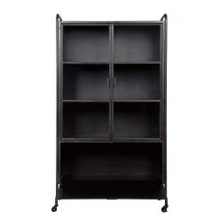 Red Living Vitrinenschrank Leska - Metall - Vintage Schwarz 12 Red Living Vitrinenschrank Leska - Metall - Vintage Schwarz -Wohnzimmermöbel boutique en ligne 1000304148 211029 123411000056 DETAILS P000000001000304148