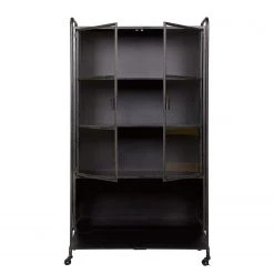 Red Living Vitrinenschrank Leska - Metall - Vintage Schwarz 13 Red Living Vitrinenschrank Leska - Metall - Vintage Schwarz -Wohnzimmermöbel boutique en ligne 1000304148 211029 123411000067 DETAILS P000000001000304148