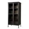 Red Living Highboard Ondara - Metall - Vintage Schwarz