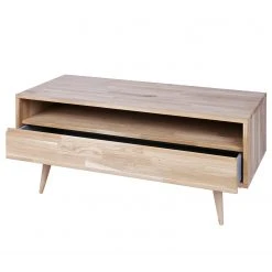 Naturoo TV-Lowboard Kabane - Eiche massiv - Eiche Hell - Breite: 100 cm -Wohnzimmermöbel boutique en ligne 1000304163 211029 123413000121 DETAILS P000000001000304163