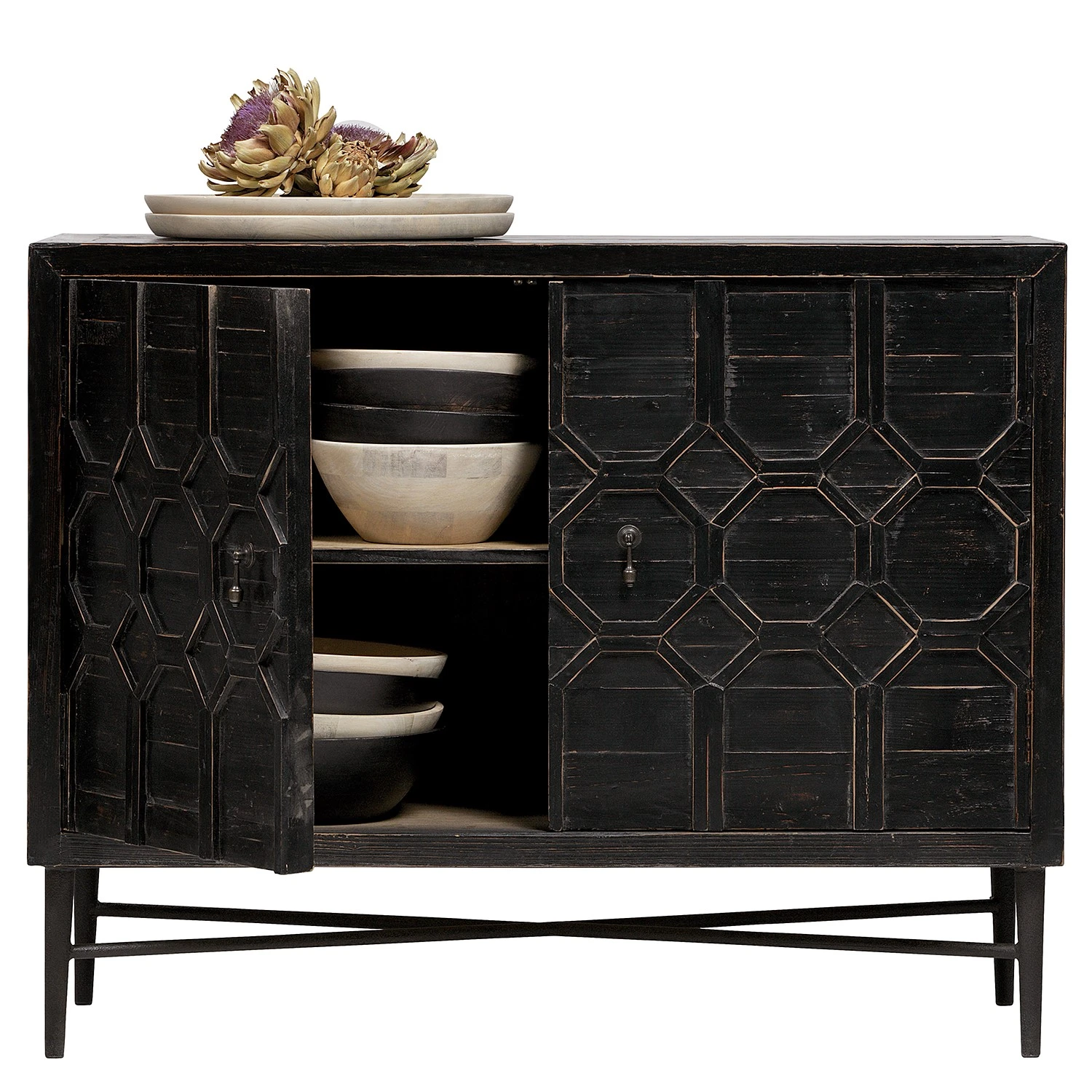 Red Living Kommode Nyker - Vintage Schwarz 7 Red Living Kommode Nyker - Vintage Schwarz – Bild 7