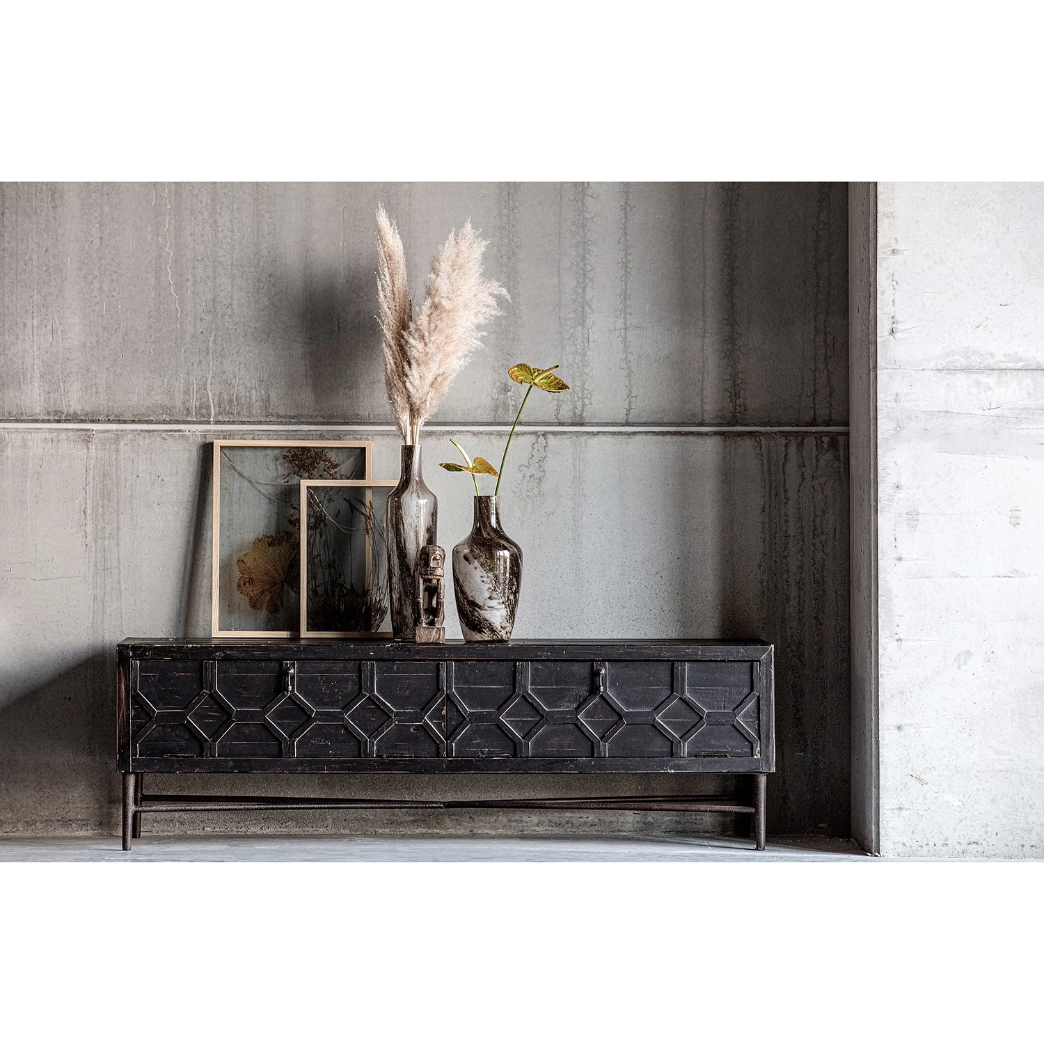 Red Living TV-Lowboard Nyker - Schwarz 2 Red Living TV-Lowboard Nyker - Schwarz – Bild 2