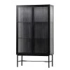 Red Living Vitrinenschrank Lakota - Metall - Schwarz