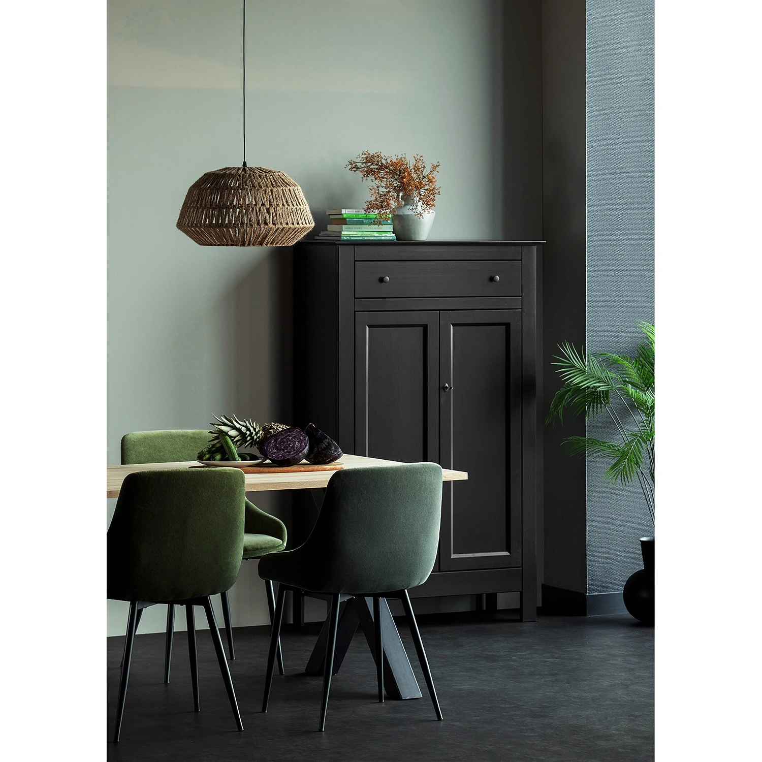 Ridgevalley Vertiko Lamar - Kiefer massiv - Schwarz 2 Ridgevalley Vertiko Lamar - Kiefer massiv - Schwarz – Bild 2