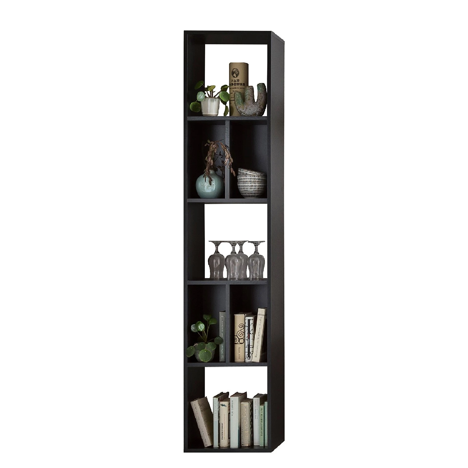 Norrwood Wandregal Argenteuil - Eiche Artisan Dekor / Schwarz 2 Norrwood Wandregal Argenteuil - Eiche Artisan Dekor / Schwarz – Bild 2