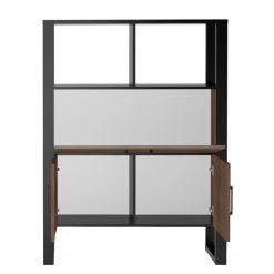 Red Living Highboard Norddal - Nussbaum Dekor / Schwarz 11 Red Living Highboard Norddal - Nussbaum Dekor / Schwarz -Wohnzimmermöbel boutique en ligne 1000304810 211027 104958000111 DETAILS P000000001000304810