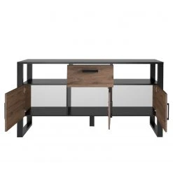 Red Living Sideboard Norddal - Nussbaum Dekor / Schwarz 15 Red Living Sideboard Norddal - Nussbaum Dekor / Schwarz -Wohnzimmermöbel boutique en ligne 1000304813 211027 104959000114 DETAILS P000000001000304813