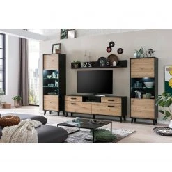 Norrwood TV-Lowboard Argenteuil II - Eiche Artisan Dekor / Schwarz -Wohnzimmermöbel boutique en ligne 1000304814 211118 072224000027 MOOD DETAILS P000000001000304814 mood