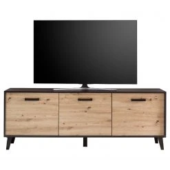 Norrwood TV-Lowboard Argenteuil I - Eiche Artisan Dekor / Schwarz