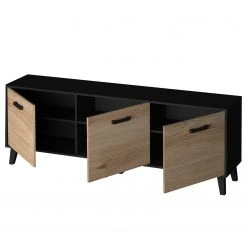 Norrwood TV-Lowboard Argenteuil I - Eiche Artisan Dekor / Schwarz -Wohnzimmermöbel boutique en ligne 1000304817 211027 10513900157 DETAILS P000000001000304817