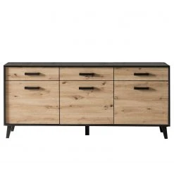 Norrwood Sideboard Argenteuil I - Eiche Artisan Dekor / Schwarz -Wohnzimmermöbel boutique en ligne 1000304823 211027 10520200156 DETAILS P000000001000304823