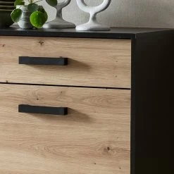 Norrwood Sideboard Argenteuil I - Eiche Artisan Dekor / Schwarz -Wohnzimmermöbel boutique en ligne 1000304823 211027 10522300184 DETAILS P000000001000304823