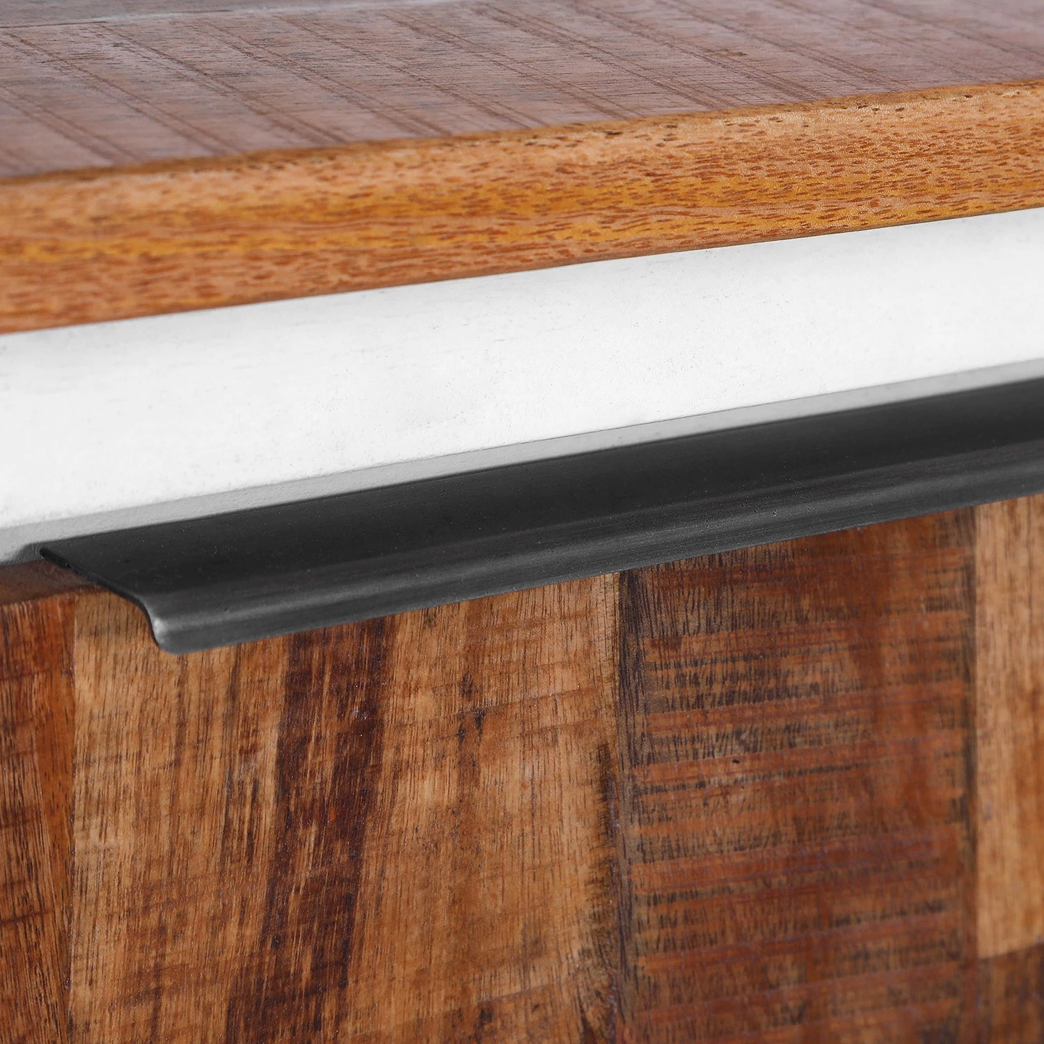 Red Living TV-Lowboard Silvana - Akazie massiv / Mango massiv - Weiß / Mango 2 Red Living TV-Lowboard Silvana - Akazie massiv / Mango massiv - Weiß / Mango – Bild 2