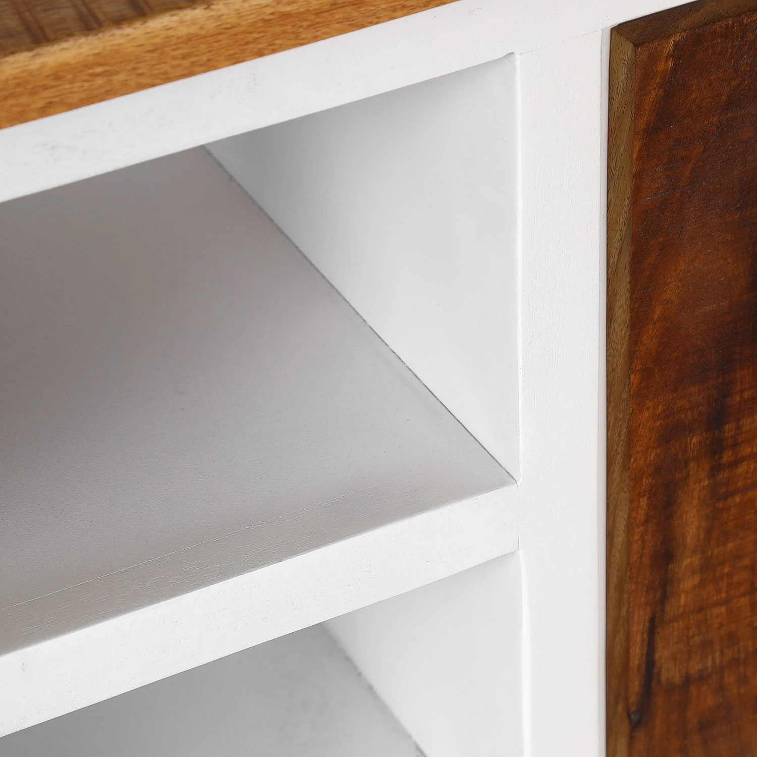 Red Living TV-Lowboard Silvana - Akazie massiv / Mango massiv - Weiß / Mango 3 Red Living TV-Lowboard Silvana - Akazie massiv / Mango massiv - Weiß / Mango – Bild 3