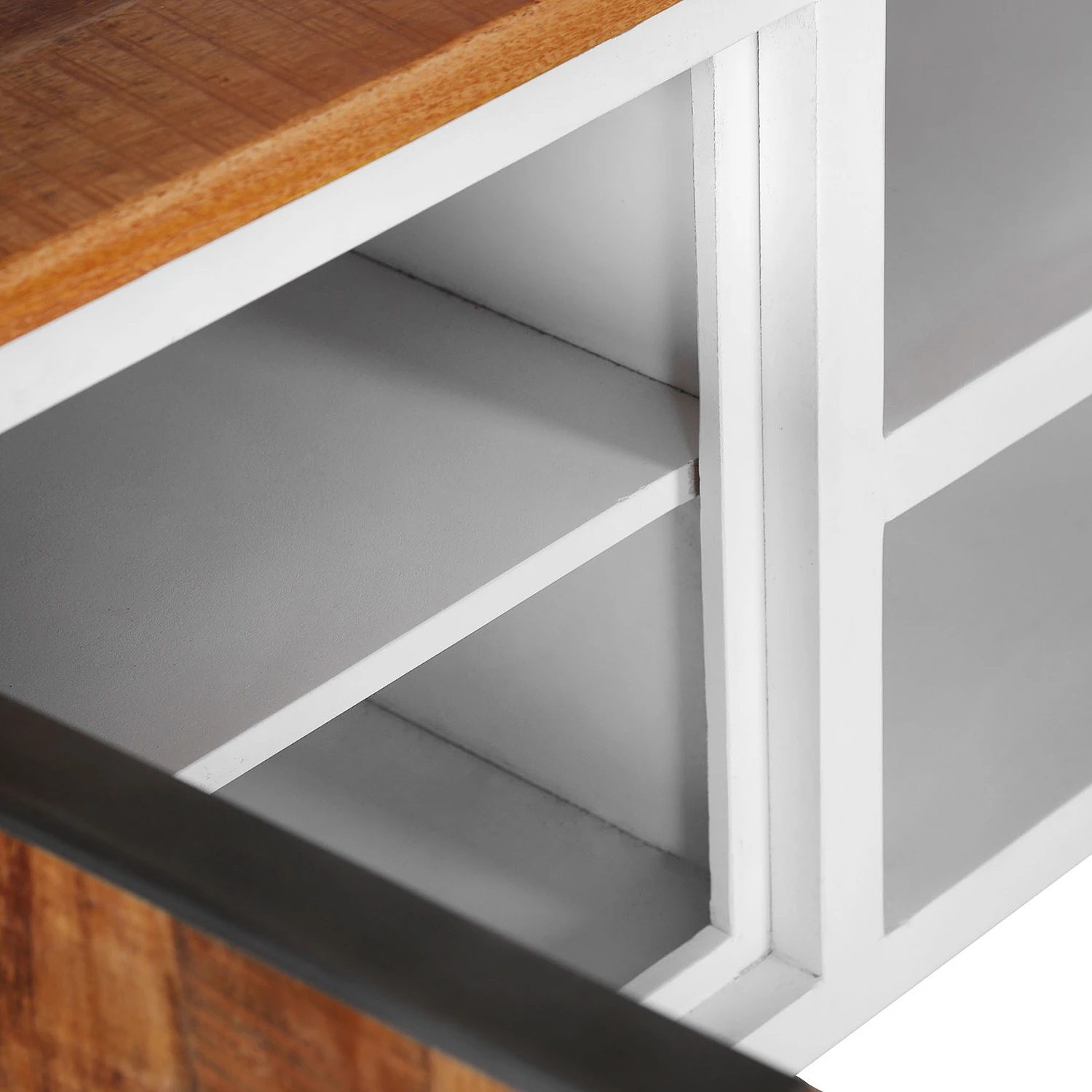 Red Living TV-Lowboard Silvana - Akazie massiv / Mango massiv - Weiß / Mango 5 Red Living TV-Lowboard Silvana - Akazie massiv / Mango massiv - Weiß / Mango – Bild 5