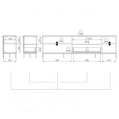 Maja Möbel TV-Lowboard Trend Wood II - Asteiche Dekor / Schwarz 13 Maja Möbel TV-Lowboard Trend Wood II - Asteiche Dekor / Schwarz -Wohnzimmermöbel boutique en ligne 1000306525 211102 1303420000508 SKETCH DETAILS P000000001000306525 sketch