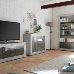 LC Spa Kommode Urbino - Anthrazit / Hellgrau -Wohnzimmermöbel boutique en ligne 1000306551 211122 15085900091 DETAILS P000000001000306551