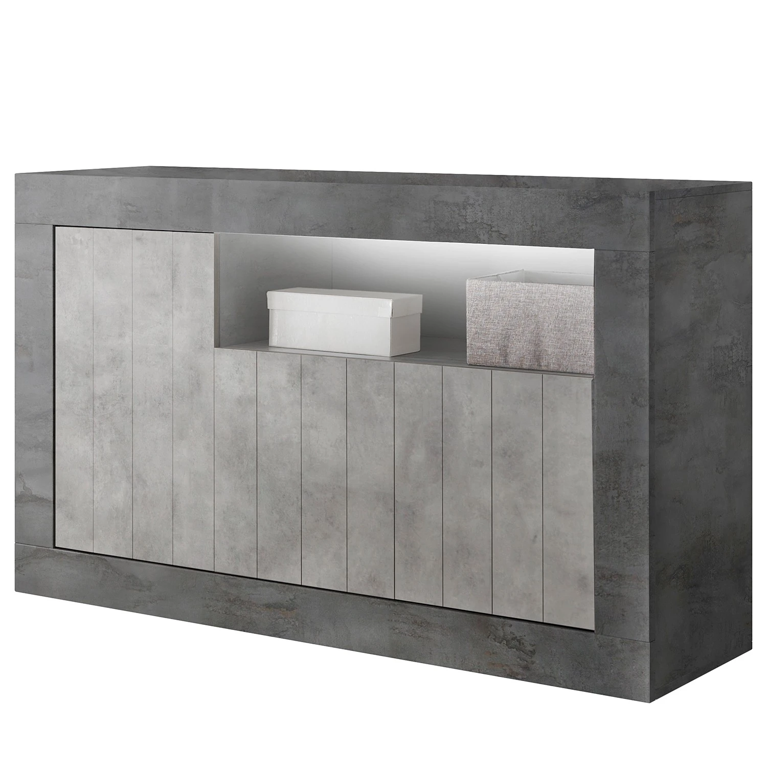 LC Spa Sideboard Urbino II - Hellgrau / Dunkelgrau 1 LC Spa Sideboard Urbino II - Hellgrau / Dunkelgrau