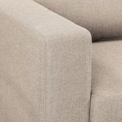 Ecksofa MAISON mit Schlaffunktion - Webstoff Inas: Cappuccino - Longchair davorstehend rechts -Wohnzimmermöbel boutique en ligne 1000306803 211207 11542001385 DETAILS P000000001000306803