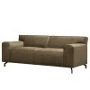 Jack & Alice Sofa Bramming (3-Sitzer) - Samt Juna: Taupe - Breite: 210 cm