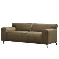 Jack & Alice Sofa Bramming (3-Sitzer) - Samt Juna: Taupe - Breite: 210 cm