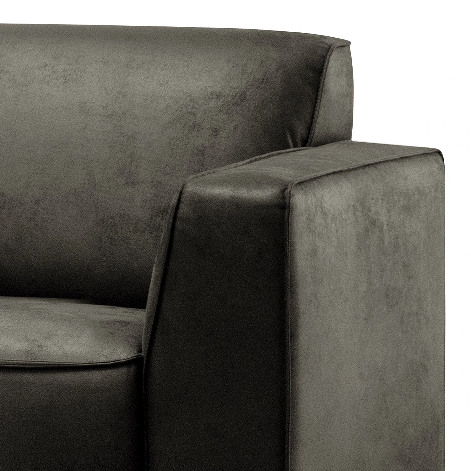 Ars manufacti Sofa Chaides (2-Sitzer) - Antiklederlook - Mischgewebe Bulan: Anthrazit 4 Ars manufacti Sofa Chaides (2-Sitzer) - Antiklederlook - Mischgewebe Bulan: Anthrazit – Bild 4