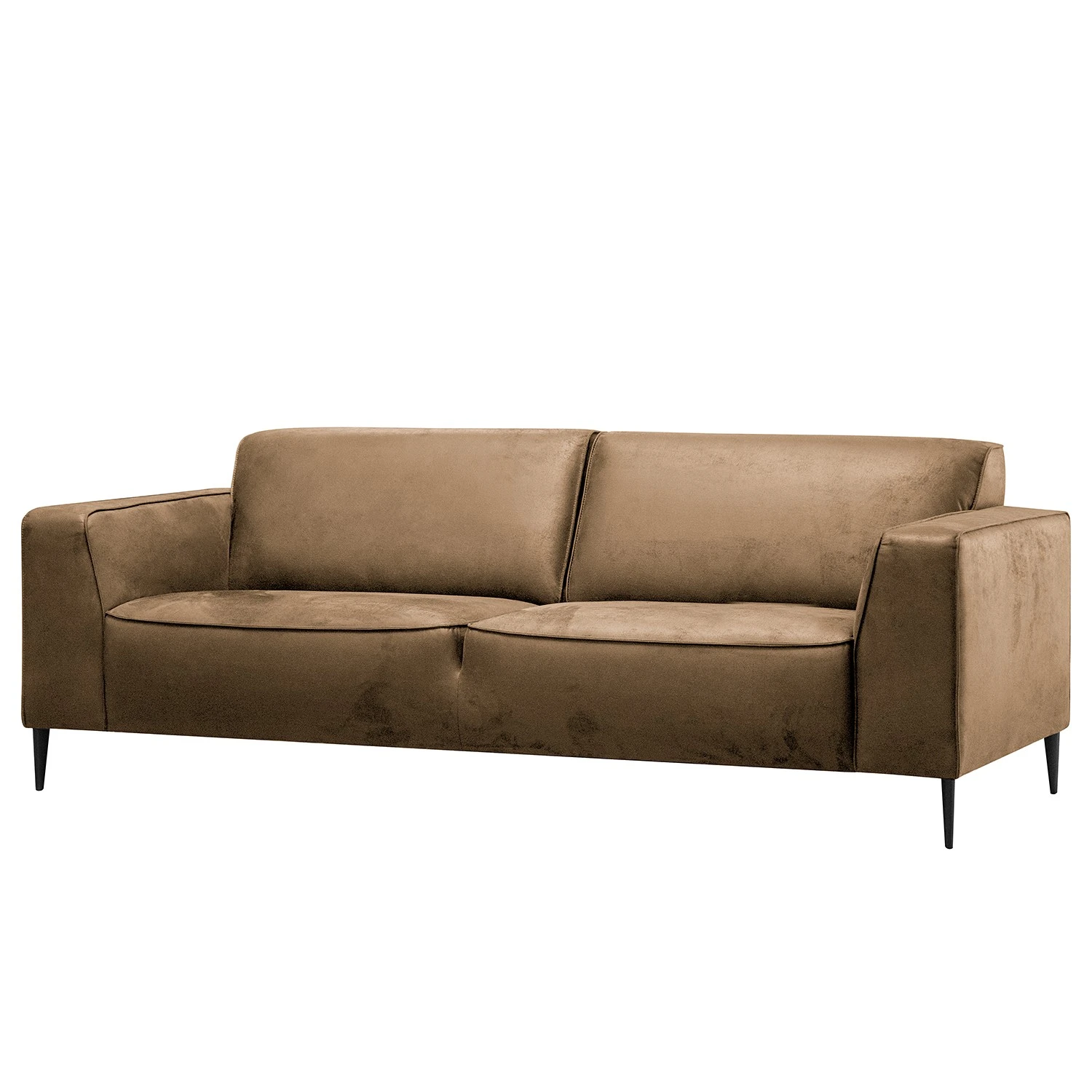 Ars manufacti Sofa Chaides (3-Sitzer) - Antiklederlook - Mischgewebe Bulan: Karamell 1 Ars manufacti Sofa Chaides (3-Sitzer) - Antiklederlook - Mischgewebe Bulan: Karamell