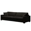 Fredriks Bigsofa Circle - Flachgewebe - Flachgewebe Vega: Braun-Schwarz